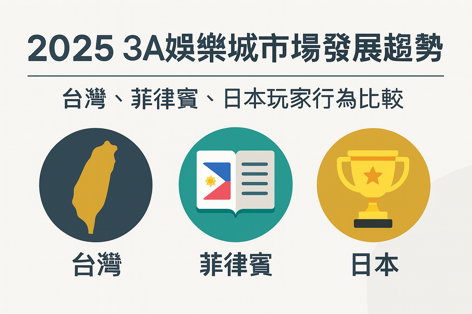 亞洲娛樂城市場與玩家行為比較示意圖